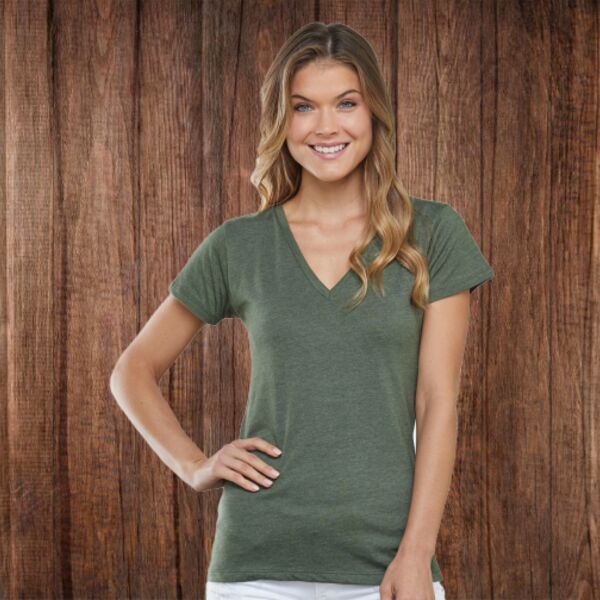 EZ038 Ladies' Essential V-Neck Tee Thumbnail